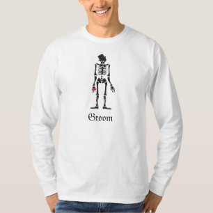 Skeleton Groom Casamento Favor Camisa