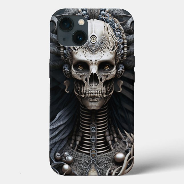 Skeleton Monstro Horror Case-Mate iPhone do crânio (Verso)
