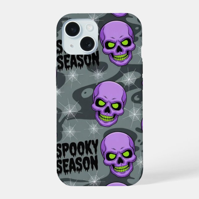 Skeleton Skull Halloween iPhone / iPad case (Verso)