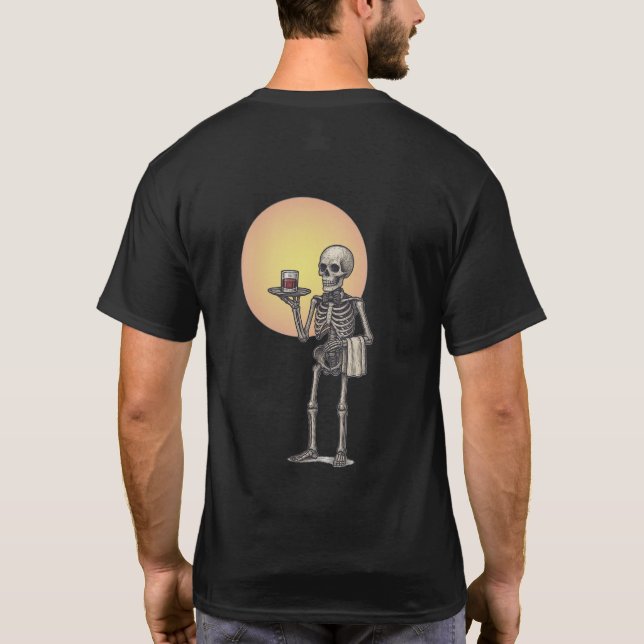 Skeleton T-Shirt - Estilo Retro Quirky (Verso)