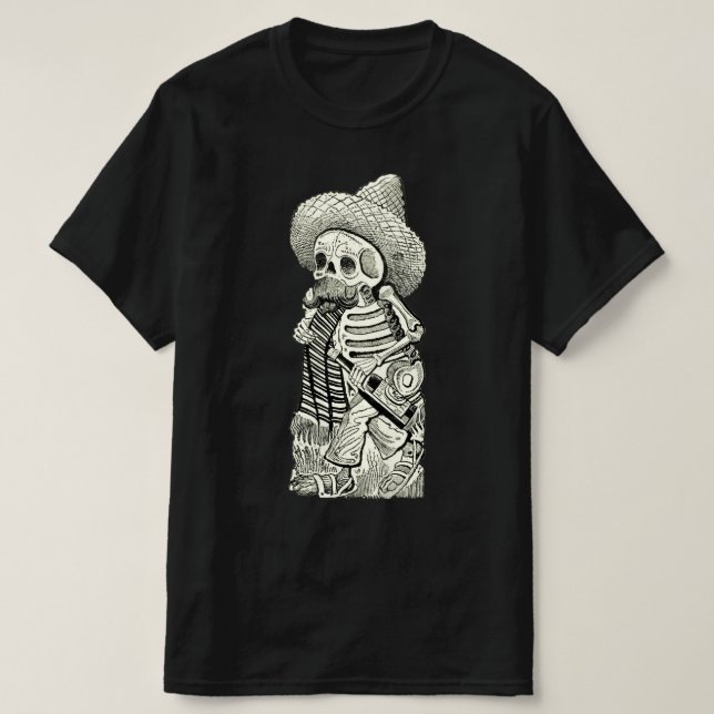 Skeleton Vintage - Camisa Gráfica (Frente do Design)