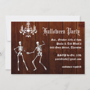 Skeletons glamourosos no Convite para o Dia das Br