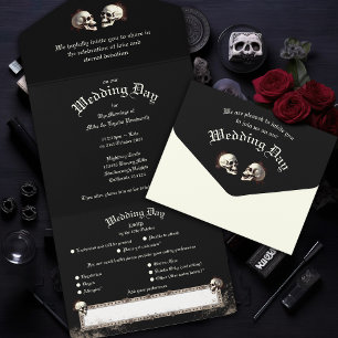 Skeletons Gothic Weding Dançando