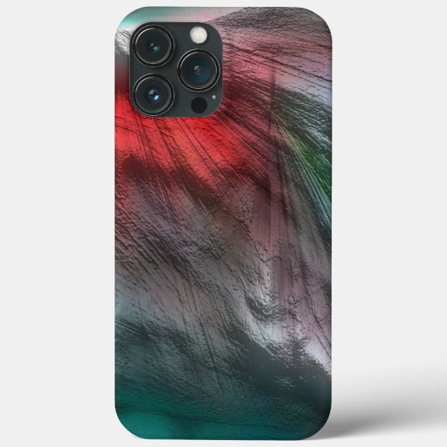 Skerry digital na horta verde-prateada para vermel (Verso)