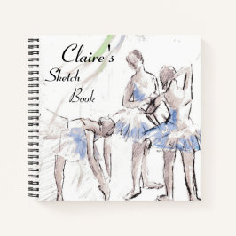 Sketchbook de dança personalizado com Balé