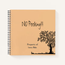 Sketchbook espiral personalizado de 8,5" x 8,5"