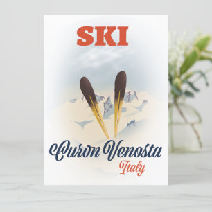 Ski Curon Venosta Itália ski poster