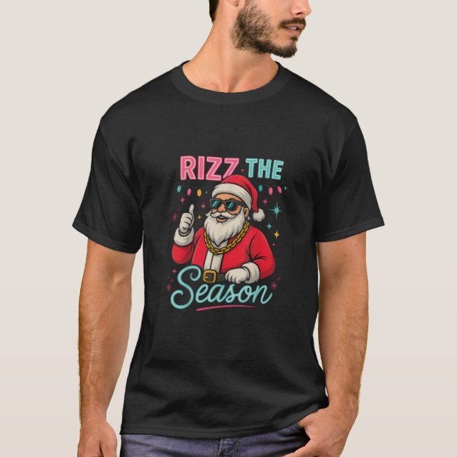 Skibidi Rizzmas Santa Rizz The Season T-Shirt (Frente)