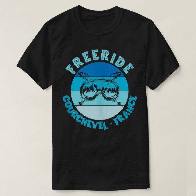 Skiing Courchevel França Freeride Tank Top (Frente do Design)