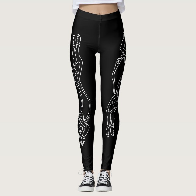 Skoll Hati Leggings Heathen Norse Ragnarok Viking (Frente)