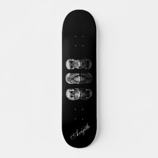 Skull Black Modern Custom Skateboard