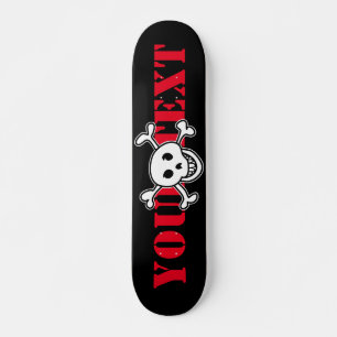 Skull & cross bones design skate