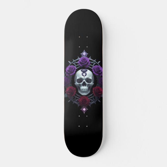 Skull E Cobra Gothic skate (Frente)