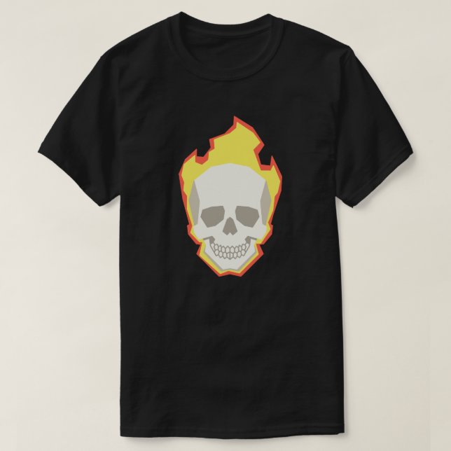 Skull Graphic T-Shirt – Minimal Dark Skull Design  (Frente do Design)