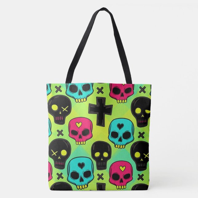 Skull Pattern Tote Bag (Frente)