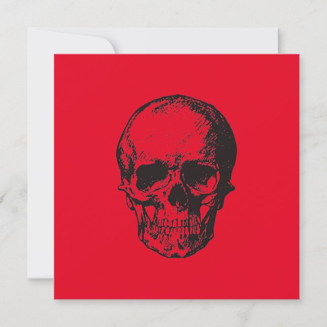 Skull Red Pop Art (Frente)