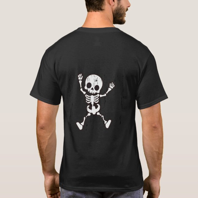 Skull & Skeleton T-Shirt - Frente assustadora (Verso)
