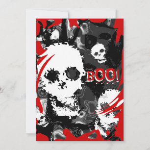 Skull Specters convite 'BOO!' vermelho para espira