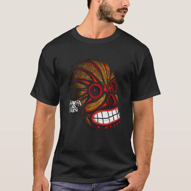 Skull t-shirts with feathers fun designs   (Frente)