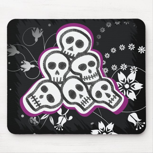 Skulls Halloween Mousepads (Frente)