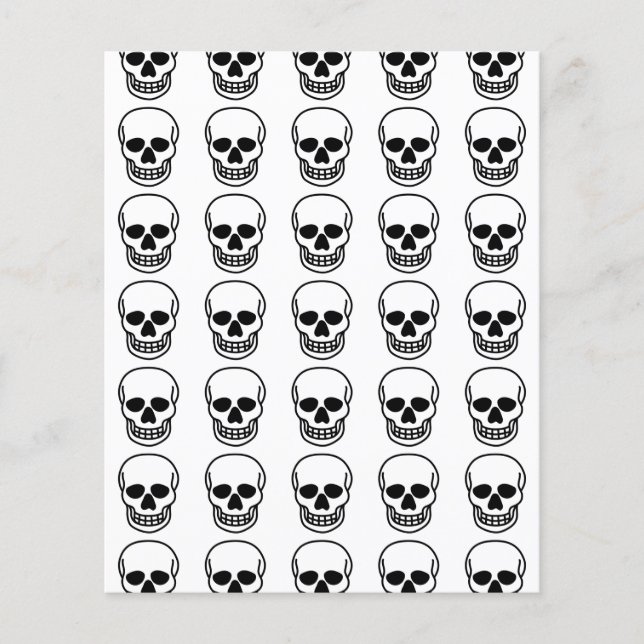 Skulls Scrapbook Paper (Frente)
