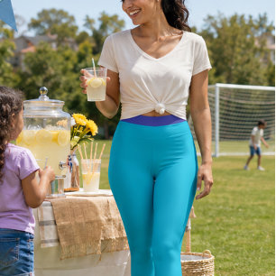 “SKY BLUE” LEGGINGS DE ROUPA DE TREINO