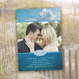 Sky n Water Photo Save Our Date Announment