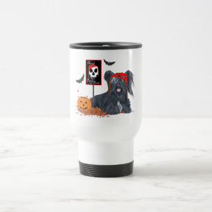 Skye Terrier Pirate Caneca de viagem