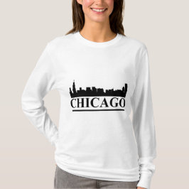 Skyline Chicago Ladies Long Sleeve T-shirt