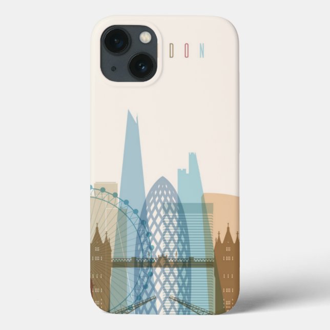 Skyline da cidade de Londres, Inglaterra | (Verso)