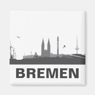 Skyline de Bremen frigorífico íman