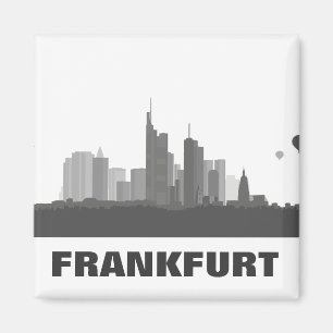 Skyline de Frankfurt frigorífico íman