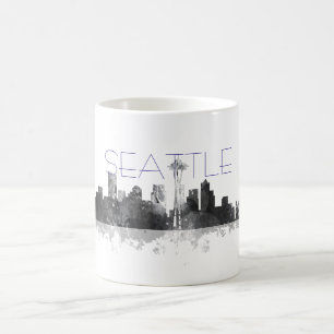 SKYLINE de SEATTLE WASHINGTON - caneca do bebendo