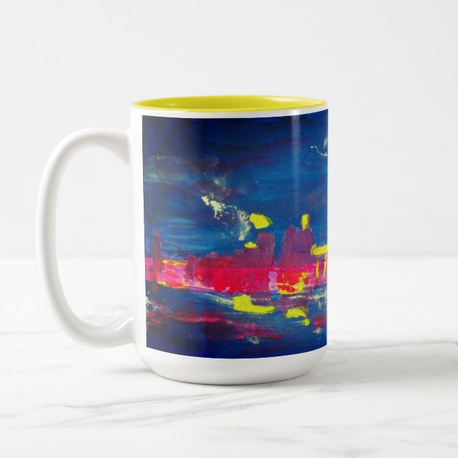 Skyline de Toronto - caneca de 15 onças (Esquerda)