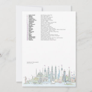 Skyline do cartão do mundo (respostas)