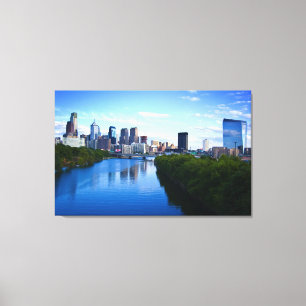 Skyline do impressão das canvas de Philadelphfia
