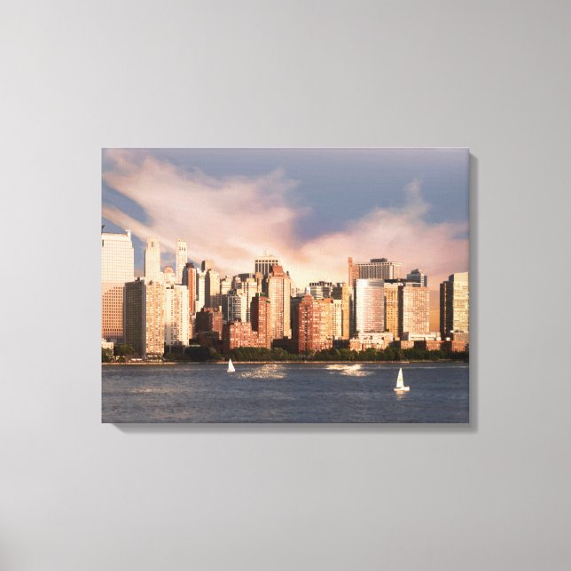 Skyline do Lower Manhattan das canvas NYC (Frente)