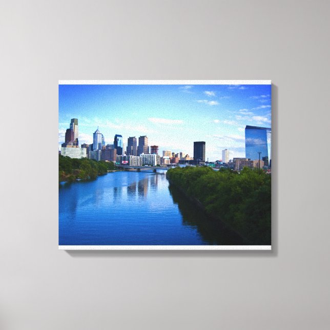 Skyline of Philadelphia canvas print (Frente)