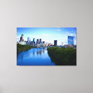 Skyline of Philadelphia canvas print