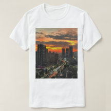 Skyline T-Shirt City Sunset