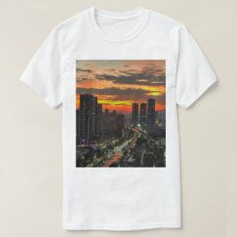 Skyline T-Shirt City Sunset