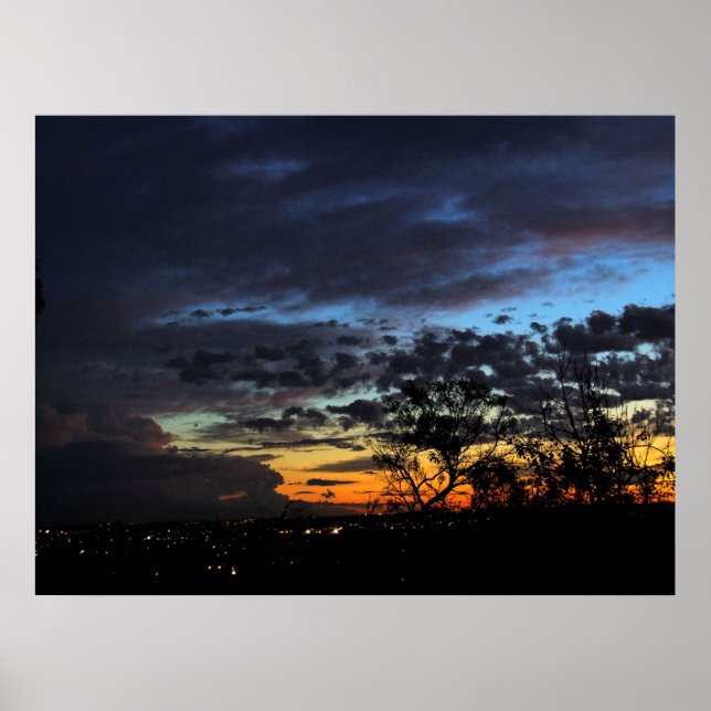 Skyscapes : Poster de Silhueta Sunset Dusk (Frente)
