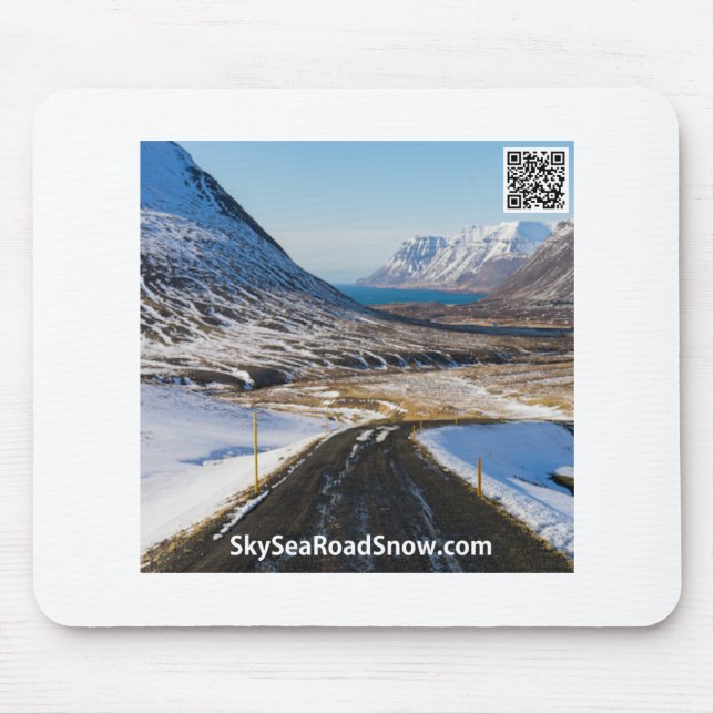 SkySeaRoadSnow - Mouse Pad (Frente)