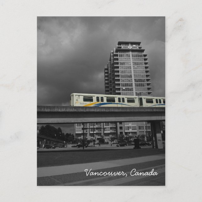 Skytrem - Cartão postal Vancouver Canadá (Frente)