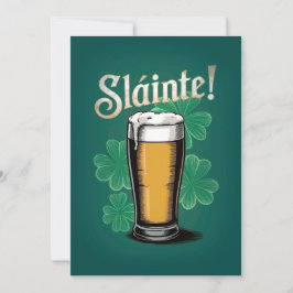 Slàinte! Pint de Cerveja no Dia de São Patrício em