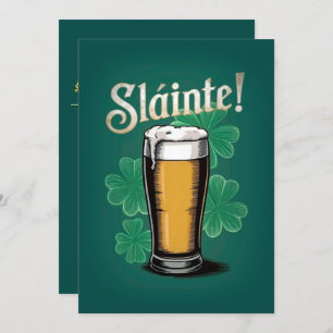 Slàinte! Pint de Cerveja no Dia de São Patrício em