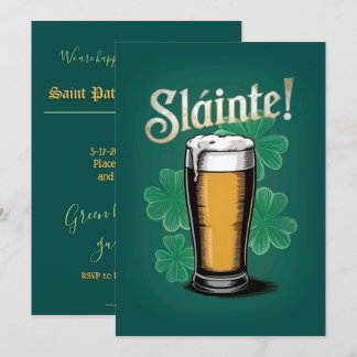 Slàinte! Pint de Cerveja no Dia de São Patrício em