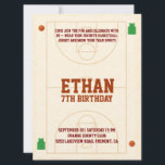 Slam Dunk Kids Basketball Birthday Invitation<br><div class="desc">🏀 Bounce into the best birthday ever! 🎉 Get ready to celebrate with this fun and energetic basketball-themed kids' birthday invitation! Designed in a playful, hand-drawn style, this invite is perfect for your little all-star’s big day. Whether they love shooting hoops or just watching the game, this invitation sets the...</div>