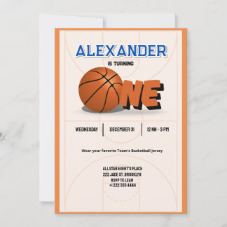 Slam Dunk Primeiro Convite À Bash De Aniversário