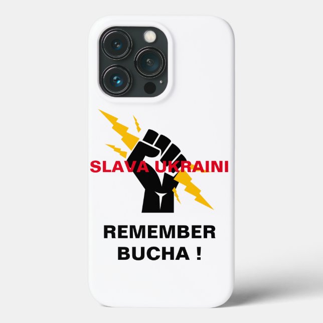 SLAVA UKRAINI LEMBRA-SE DA capas de iphone BUCHA C (Verso)
